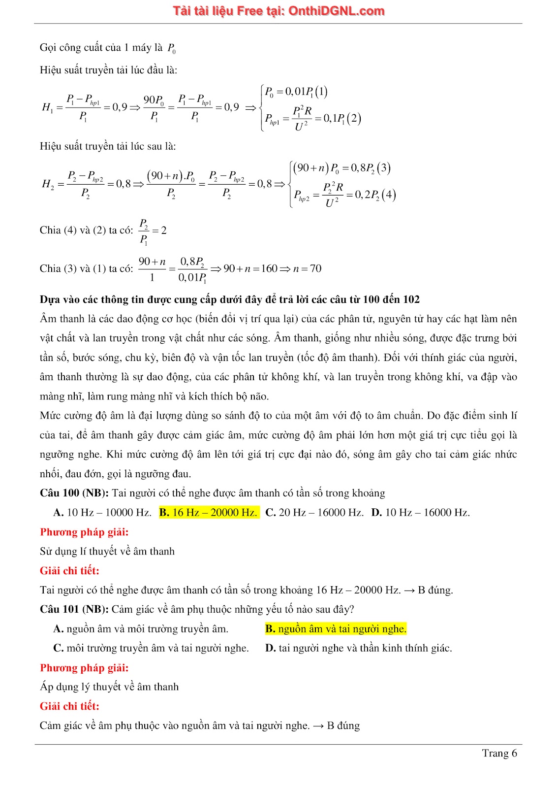 300 bài tập môn Vật Lý - Ôn thi ĐGNL ĐHQG TPHCM Phần 20