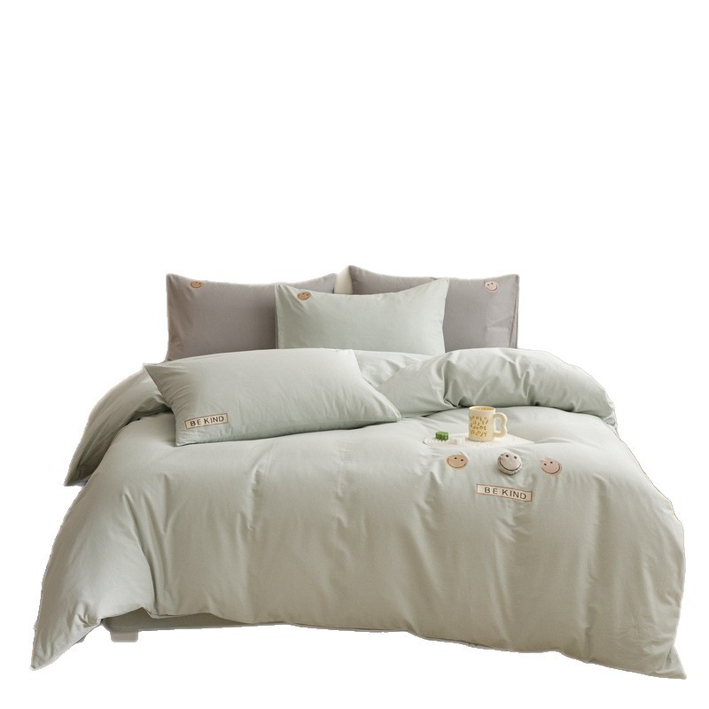 Cotton bed linen set, 4-piece, cartoon motif