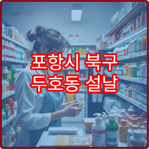 포항시 북구 두호동 설날 연휴 당번약국 운영시간과 위치 안내