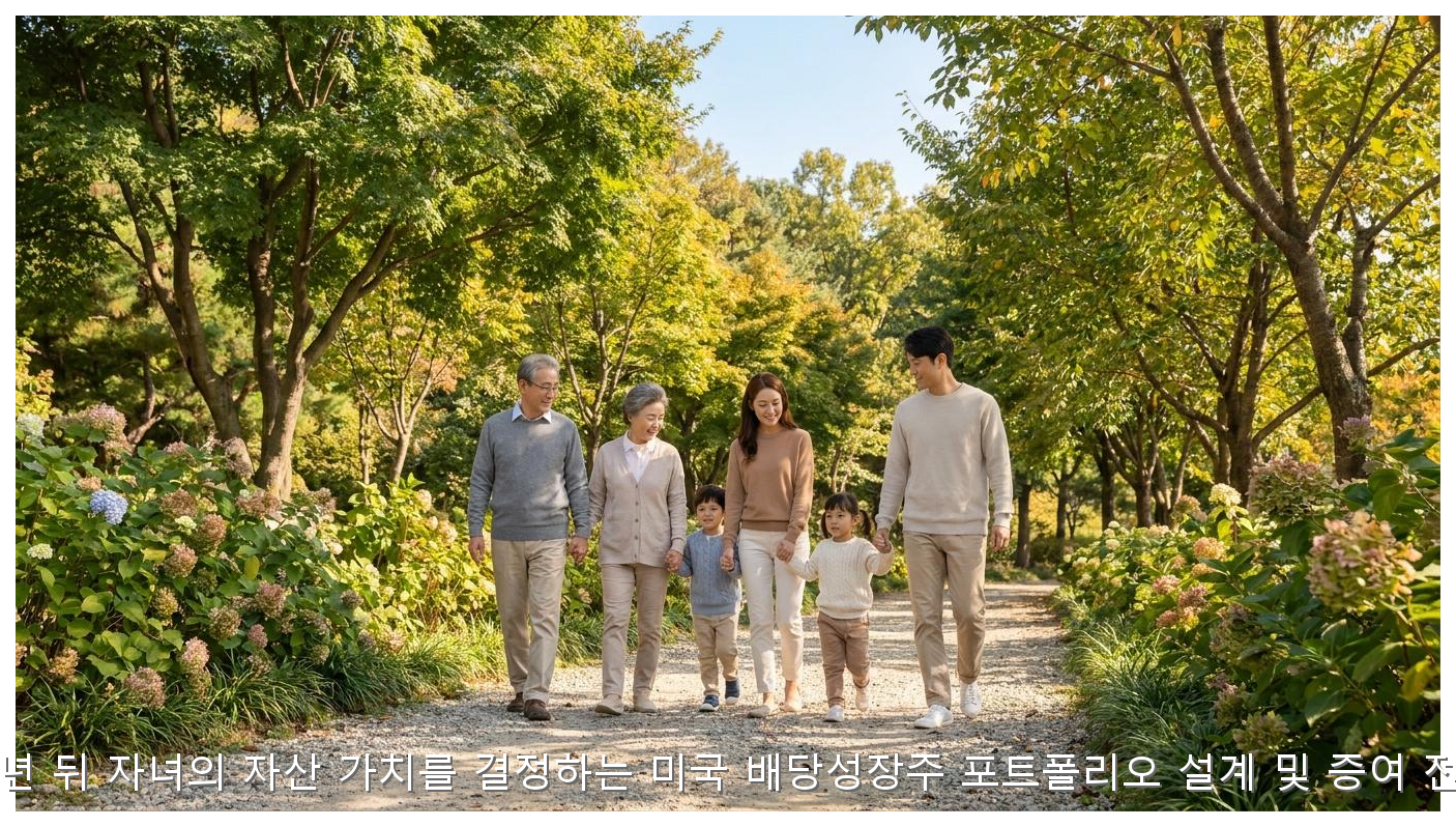 20년 뒤 자녀의 자산 가치를 결정하는 미국 배당성장주 포트폴리오 설계 및 증여 전략 핵심 안내 및 분석 인포그래픽 (8)
