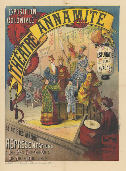 Exposition coloniale Théatre Annamite Esplanade des Invalides 1890