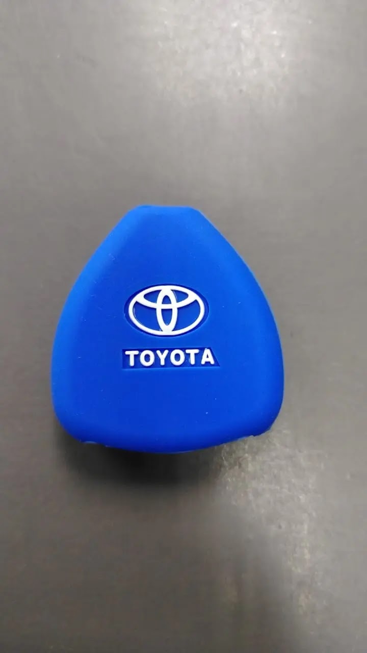 goma protector de control toyota azul rey