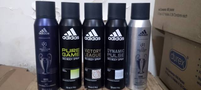 بخاخ أديداس دوري أبطال أوروبا غول مزيل عرق ومعطر للجسم للرجال 150 مل — Q-BB074-UCL-GOAL