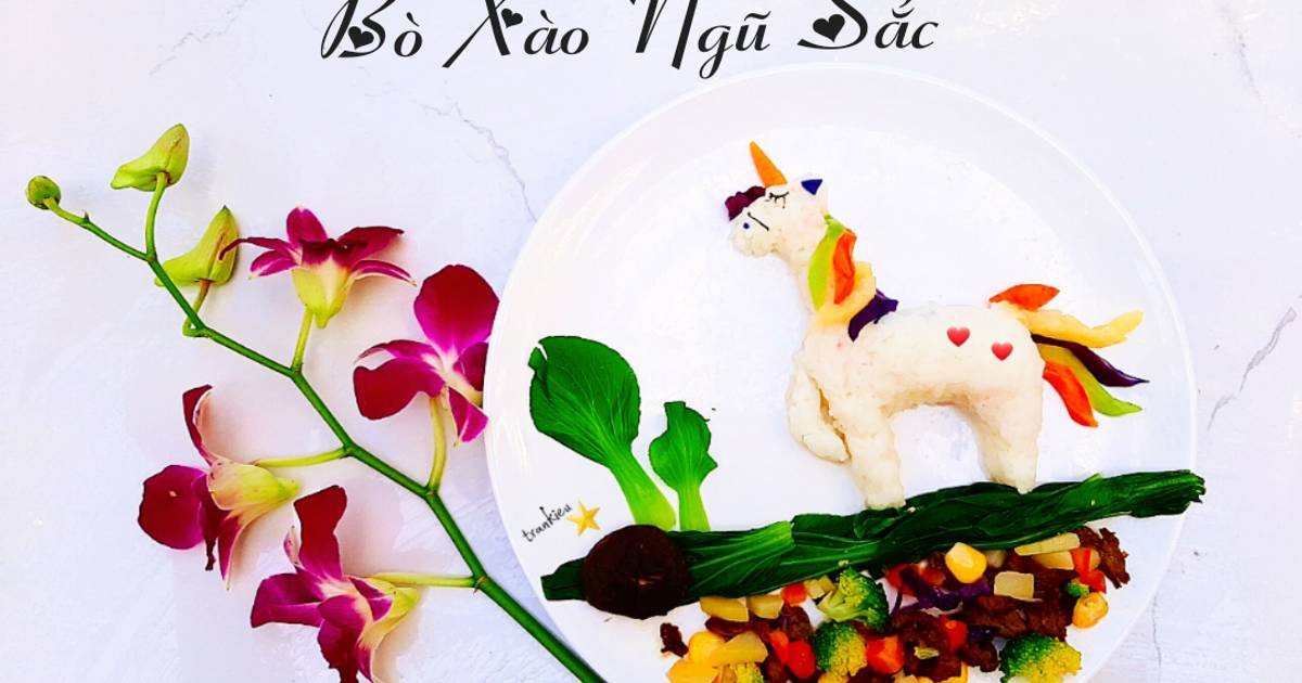 Bò xào ngũ sắc
