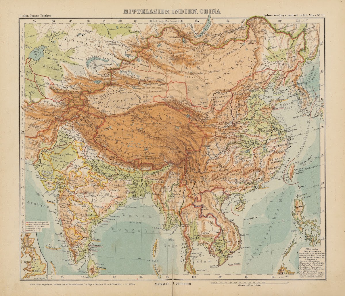 Mittelasien Indien und China 1904