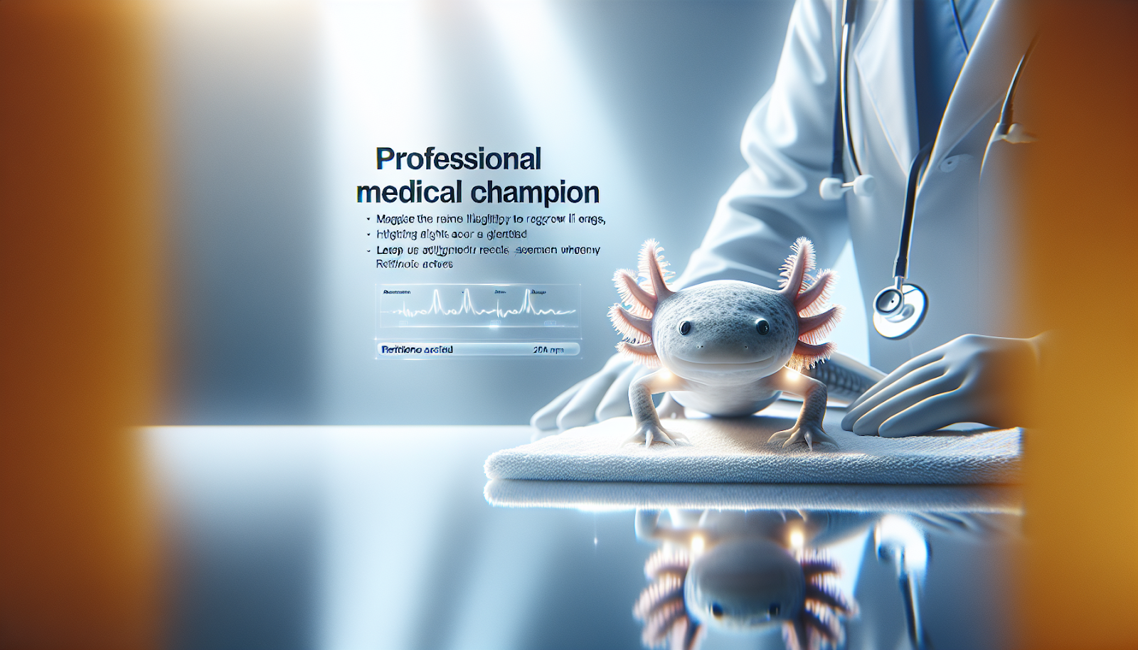 Axolotl regeneration research showing retinoic acid breakthrough in regenerative medicine and tissue healing applications