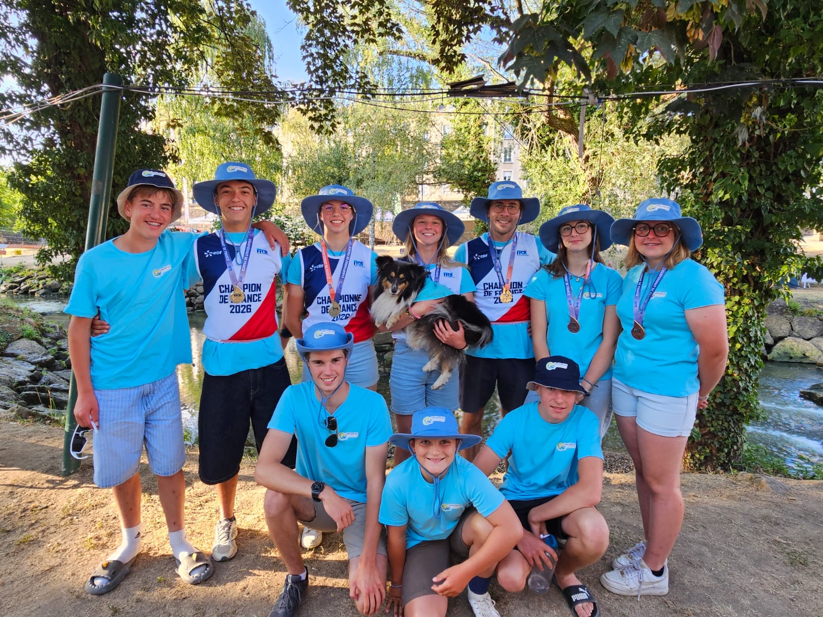 Photo de groupe du Canoë Kayak Club de Beaurainville