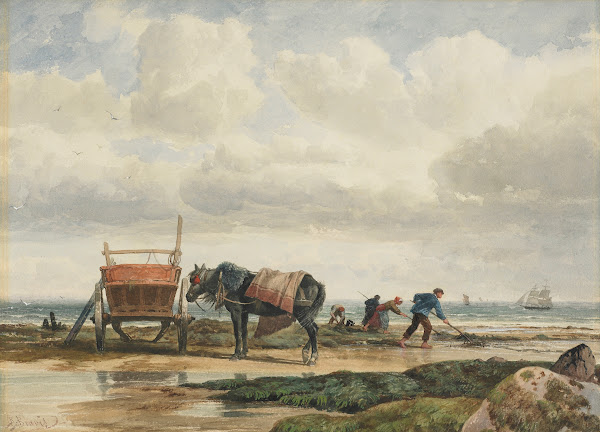 Gathering seaweed 19th Century