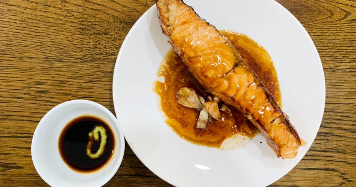 Cá hồi nướng teriyaki nồi chiên không dầu