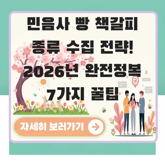 민음사 빵 책갈피 종류 수집 전략
