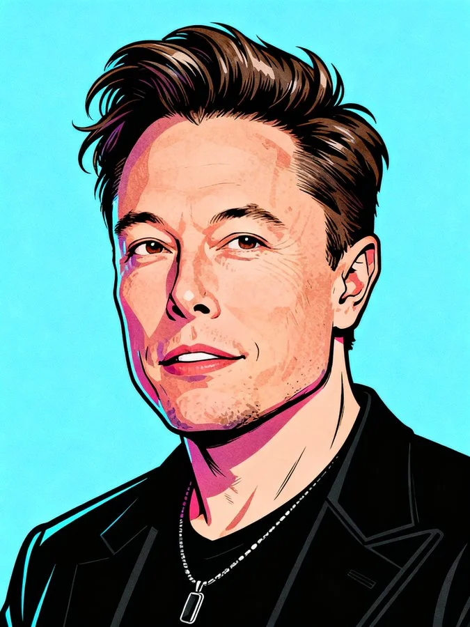 Retrato moderno de arte pop