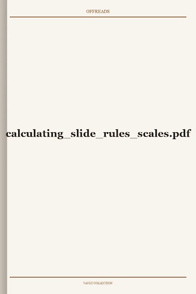 calculating slide rules scales