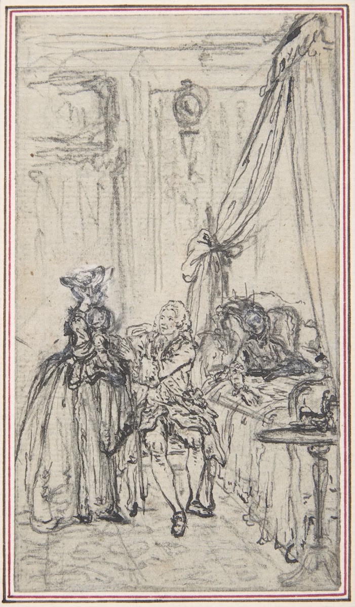 Study for a frontispiece for Histoire de Miss Jenny 18th century