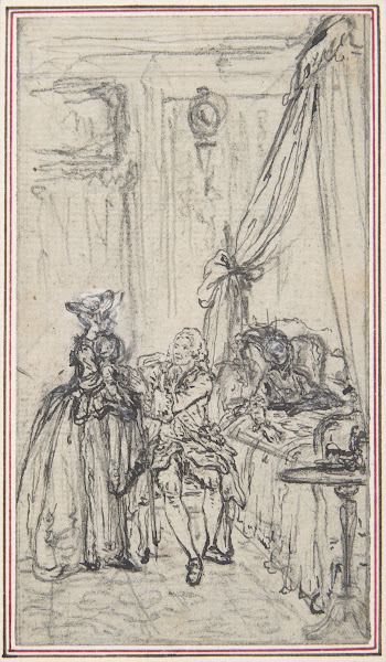 Study for a frontispiece for Histoire de Miss Jenny 18th century