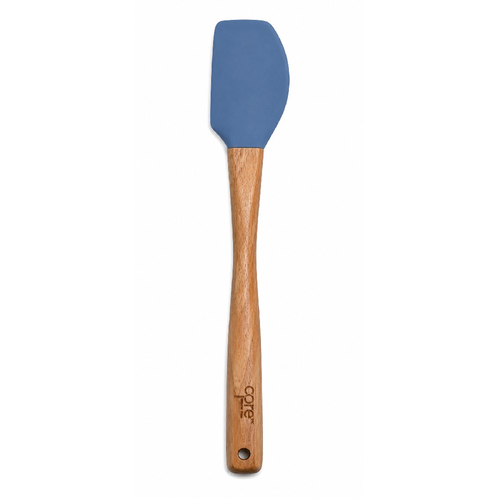 Espátula de silicón con cabezal curvo Core Bamboo™ color azul