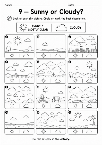 Sunny or Cloudy?