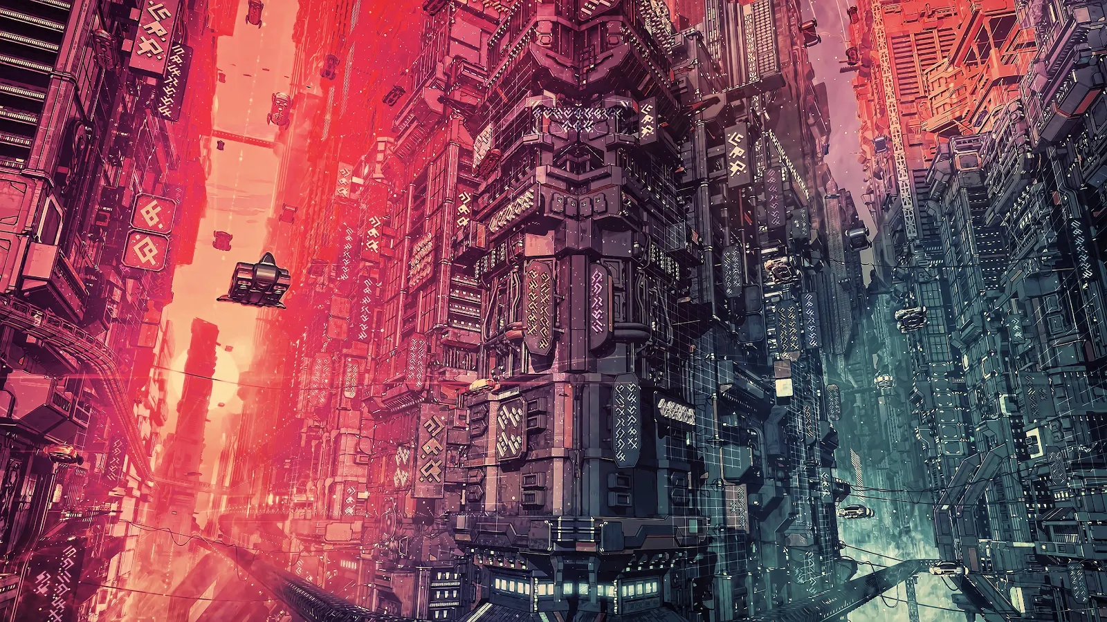 Cyber, Science Fiction, Digital Art, Concept Art, Cyberpunk 4K Desktop, iPhone Wallpaper Background