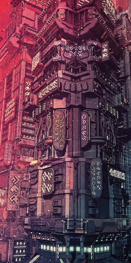 Cyber, Science Fiction, Digital Art, Concept Art, Cyberpunk 4K Phone Wallpaper