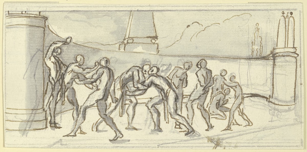 Wrestler and boxer 1748