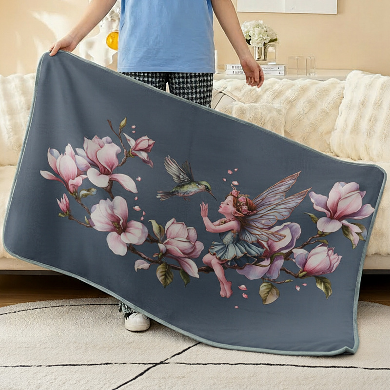 Kristallseide-Decke mit Blumenmuster, doppellagig