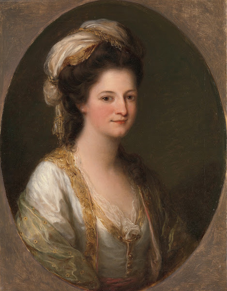Portrait of a woman traditionally identified as Lady Hervey circa 1770