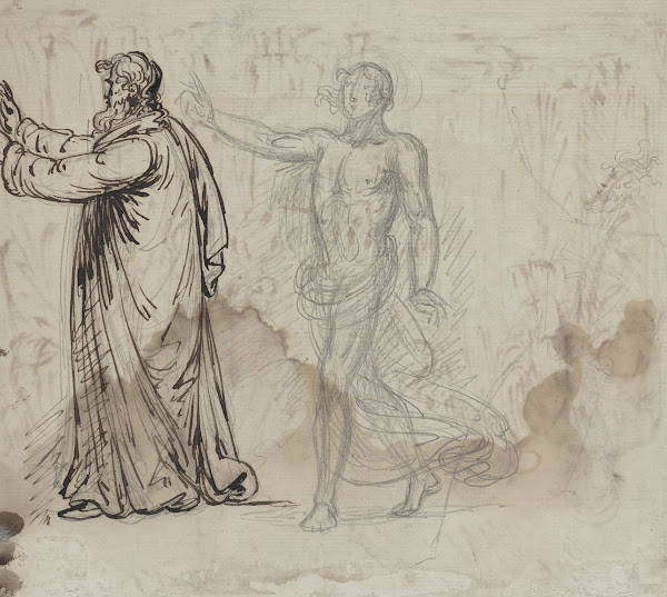 Three Figures verso 1780 1790