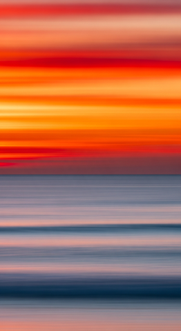 Abstract Ocean Sunset Blur