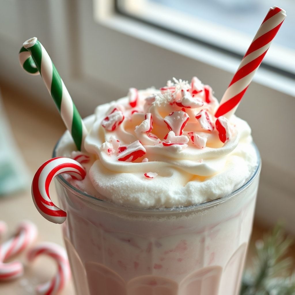 Easy Festive Peppermint Christmas Float Recipe (5-Minute Holiday Dessert)