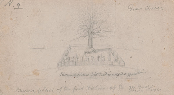 Burial place of the first victims of the 32nd Indiana Green River 1862