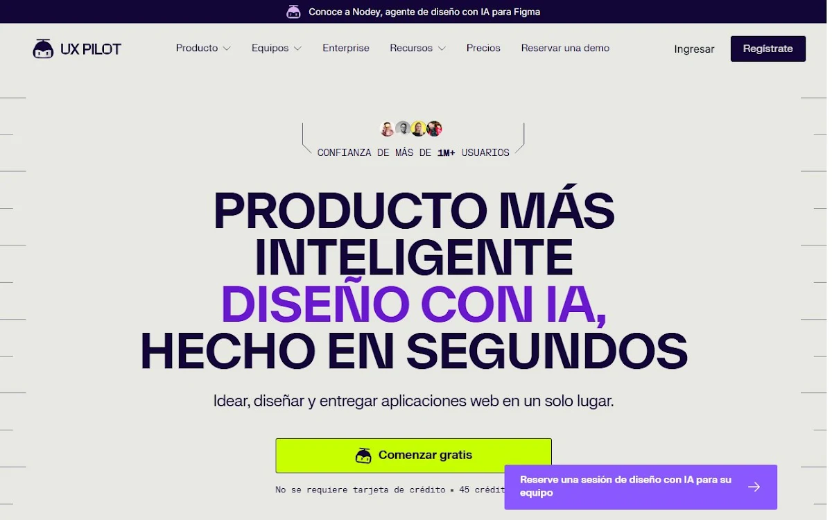 Captura de UX Pilot