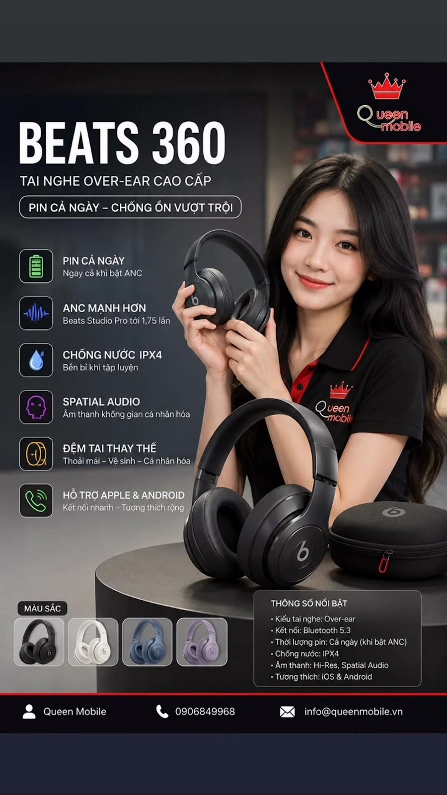 Beats 360 lộ diện với pin cả ngày và ANC mạnh hơn Studio Pro

#Beats360 #Beats #...