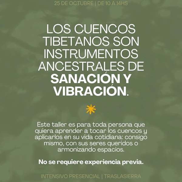 Taller de Iniciación de Cuencos Tibetanos