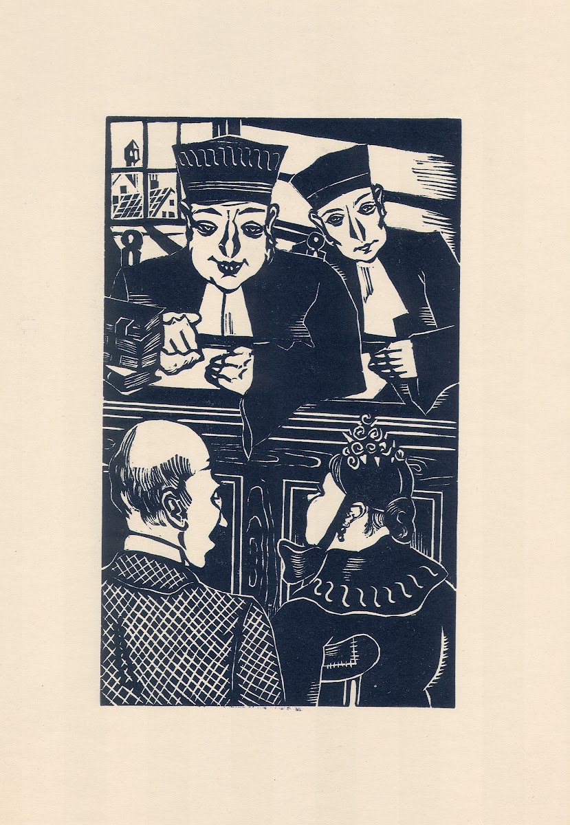 Boorman en moeder Lauwereyssen voor rechter Teugels 1943
