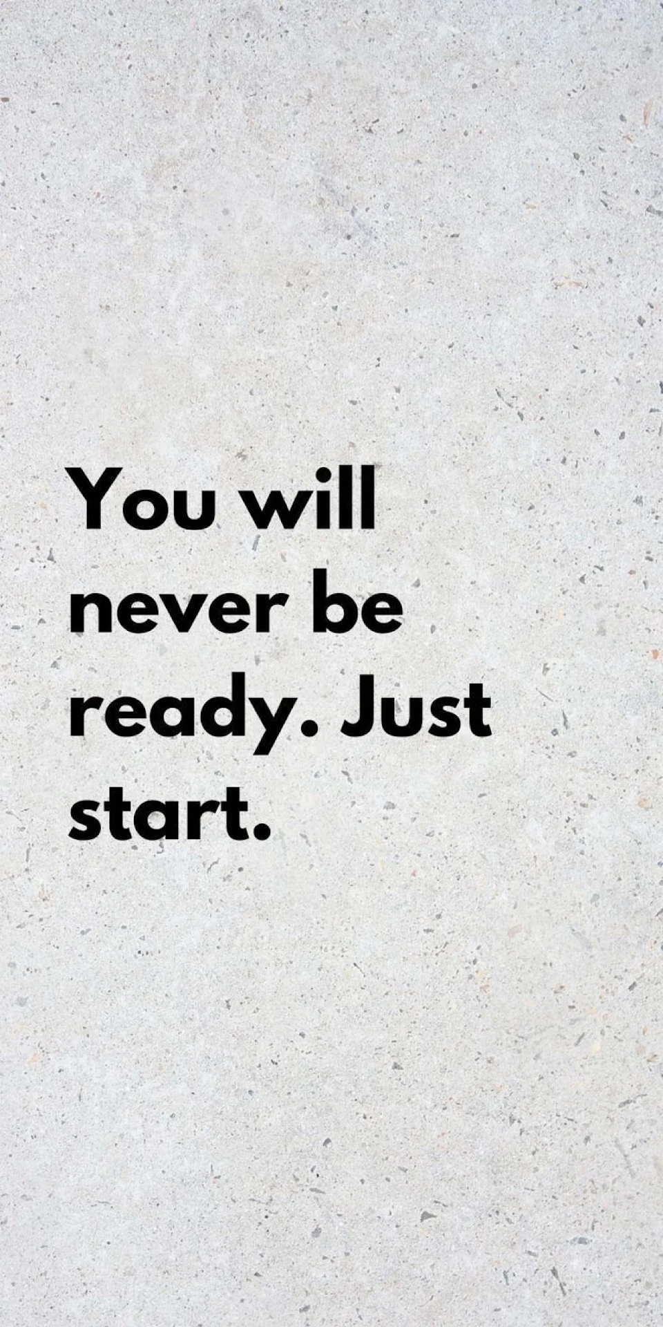 Motivational Quote 'You Will Never Be Ready' - Free 4K mobile Wallpaper