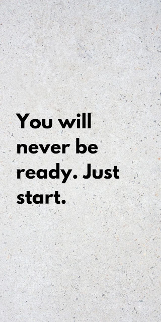 Motivational Quote 'You Will Never Be Ready' - Free mobile Wallpaper