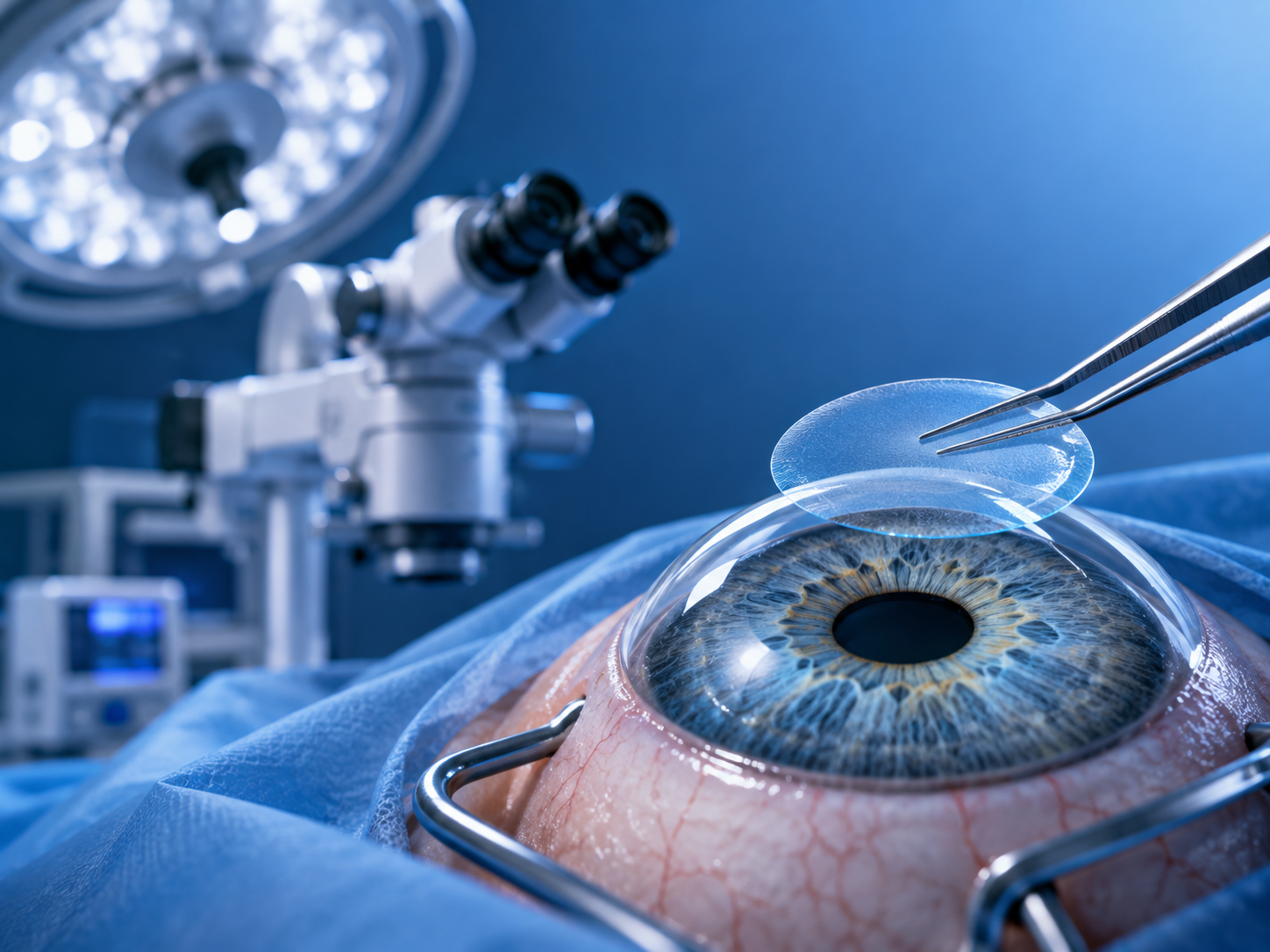 Corneal transplant surgery at Dayal Eye Centre