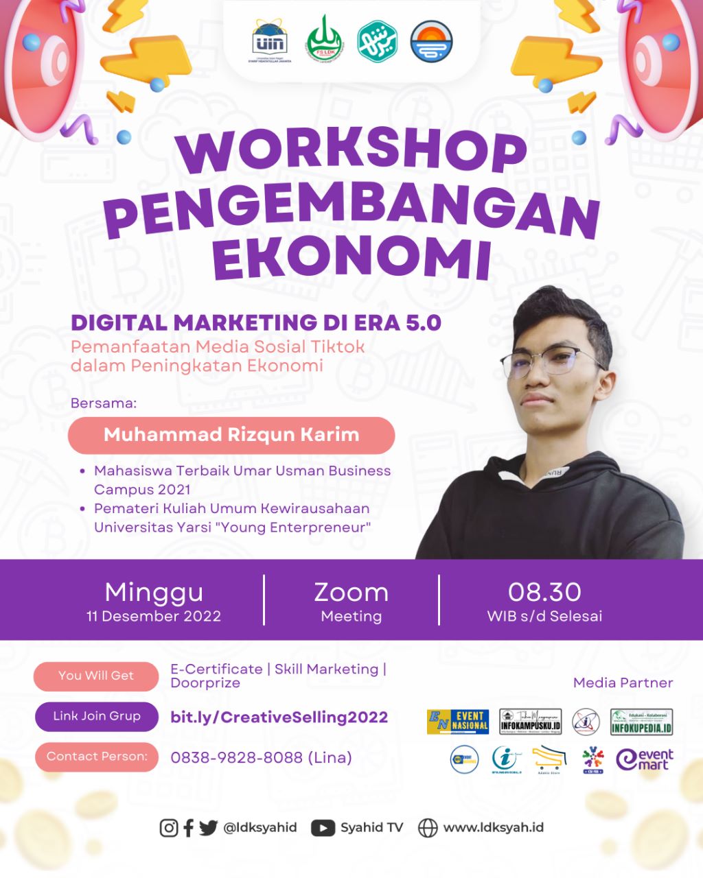 WORKSHOP CREATIVE SELLING : ✨ Pemanfaatan Media Sosial Tiktok dalam Peningkatan Ekonomi ✨