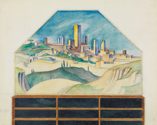 Bildentwurf La città delle belle torri 1919