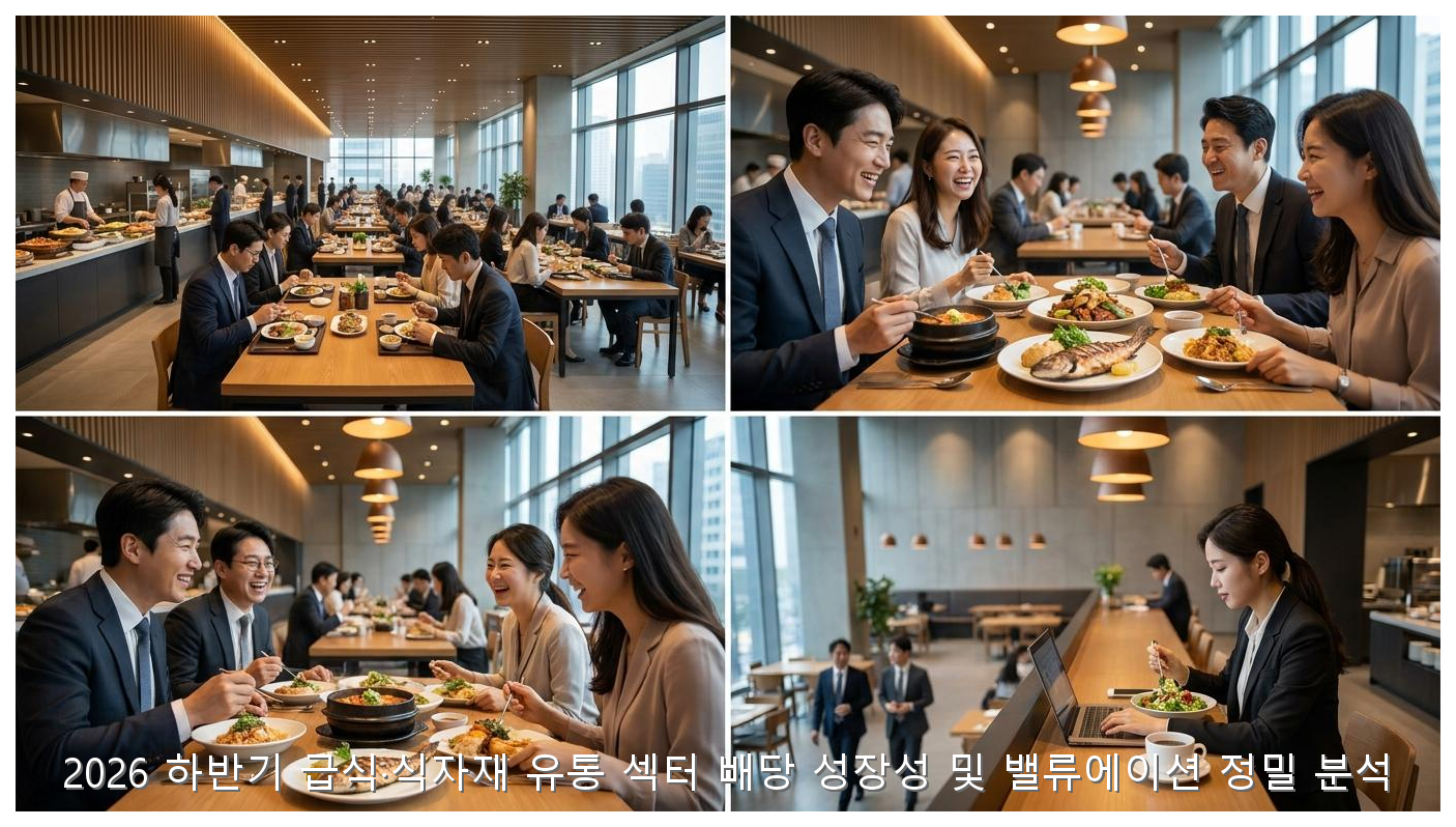2026 하반기 급식·식자재 유통 섹터 배당 성장성 및 밸류에이션 정밀 분석 핵심 안내 및 분석 인포그래픽 (2)