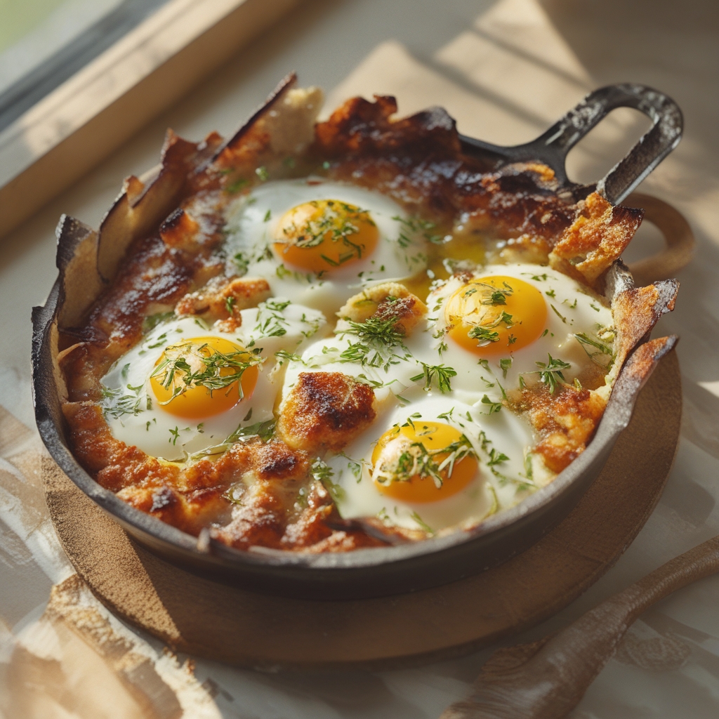 Baked Feta Eggs: Quick & Easy Cozy Breakfast finished