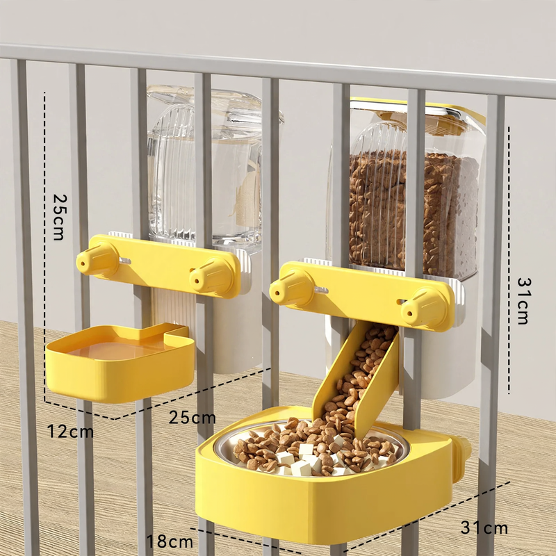 Hanging Food and Water Bowl for Pets