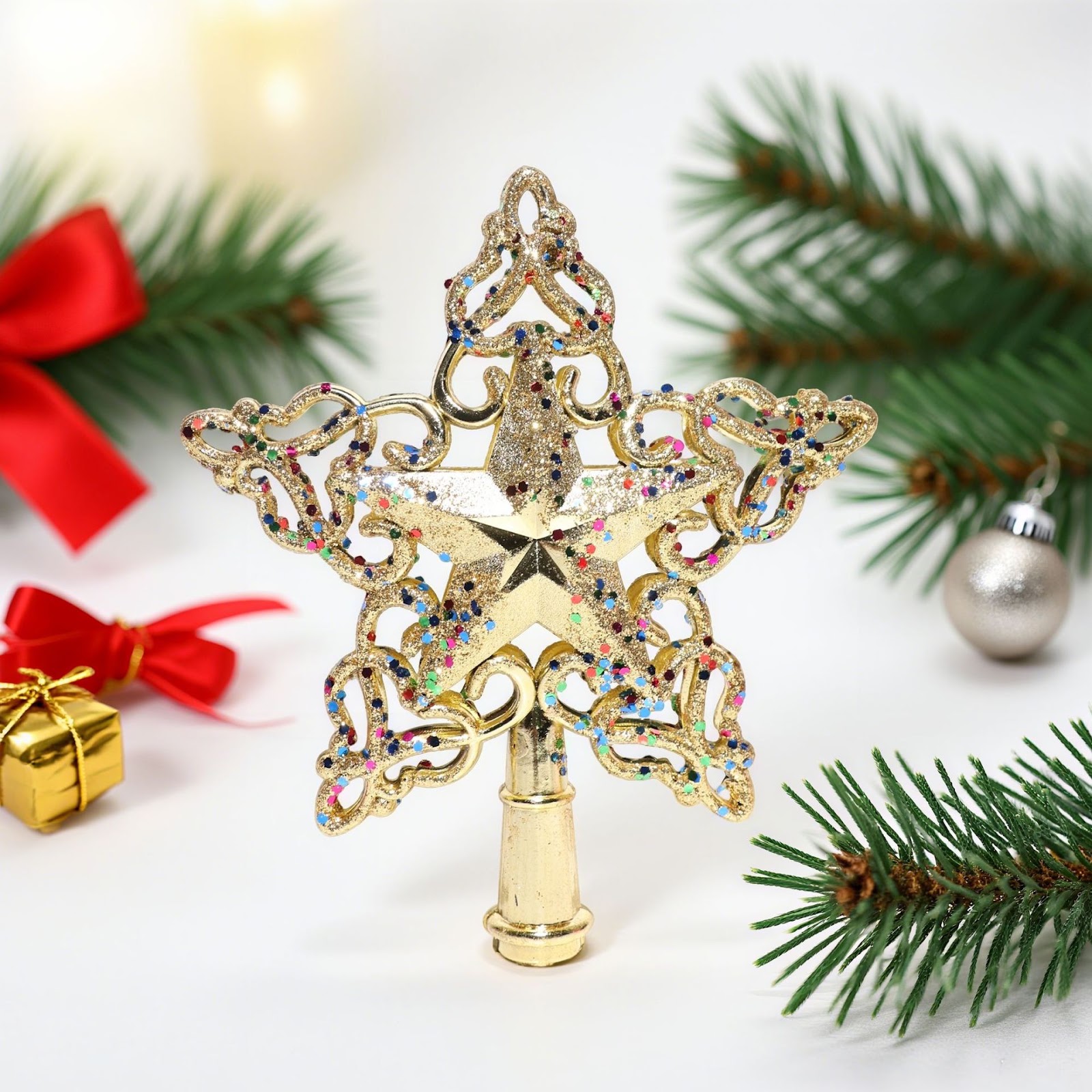 Christmas tree top star, openwork design