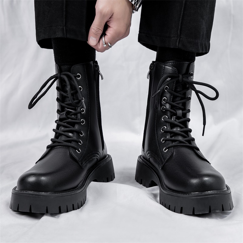 Modische Herren-Stiefel mit Reißverschluss