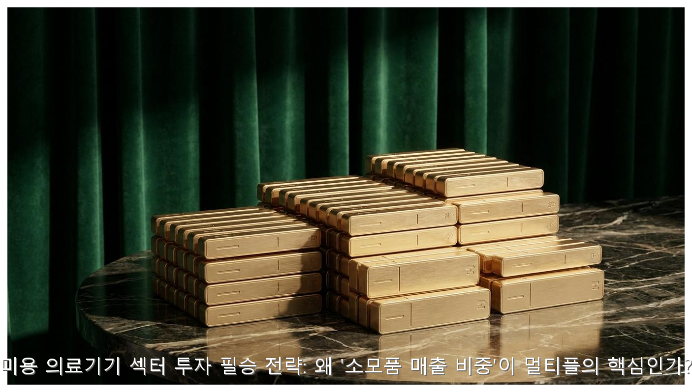 미용 의료기기 섹터 투자 필승 전략: 왜 '소모품 매출 비중'이 멀티플의 핵심인가? 핵심 안내 및 분석 인포그래픽 (3)