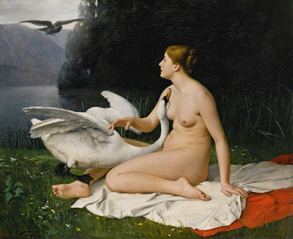 Leda and the swan 1879