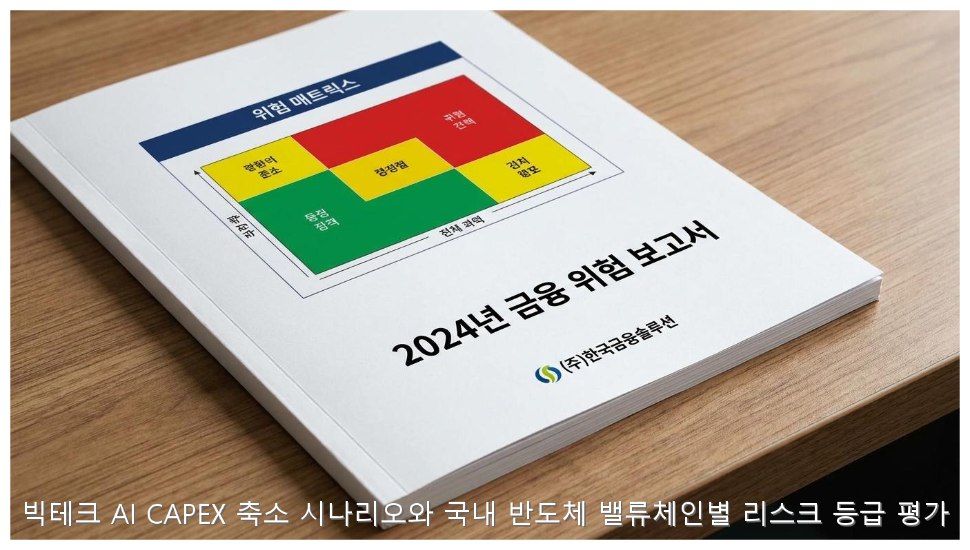 빅테크 AI CAPEX 축소 시나리오와 국내 반도체 밸류체인별 리스크 등급 평가 핵심 안내 및 분석 인포그래픽 (8)