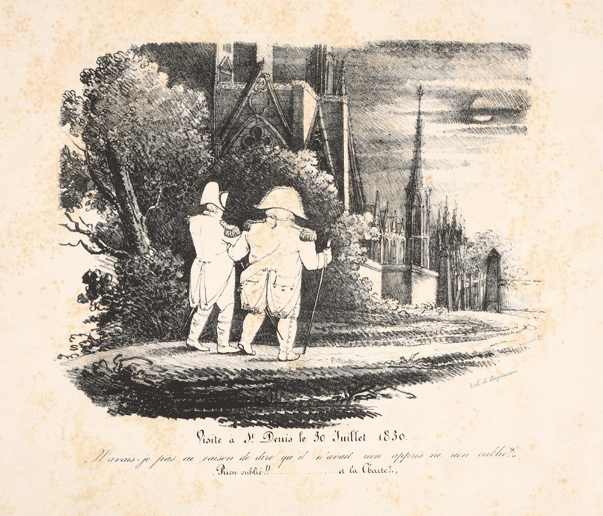Visite a St Denis le 30 Juillet 1830