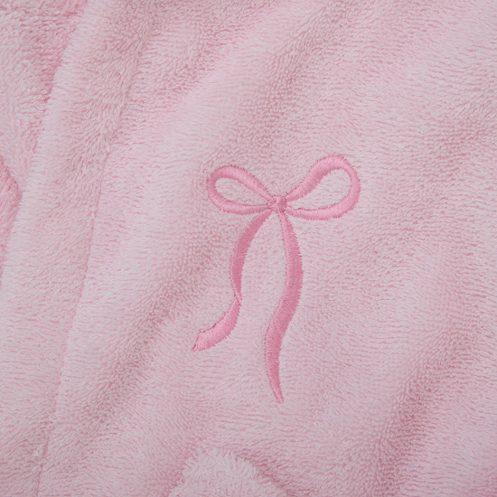 Children's bathrobe Twins Belle size 86–92 (100% cotton terry cloth) pink