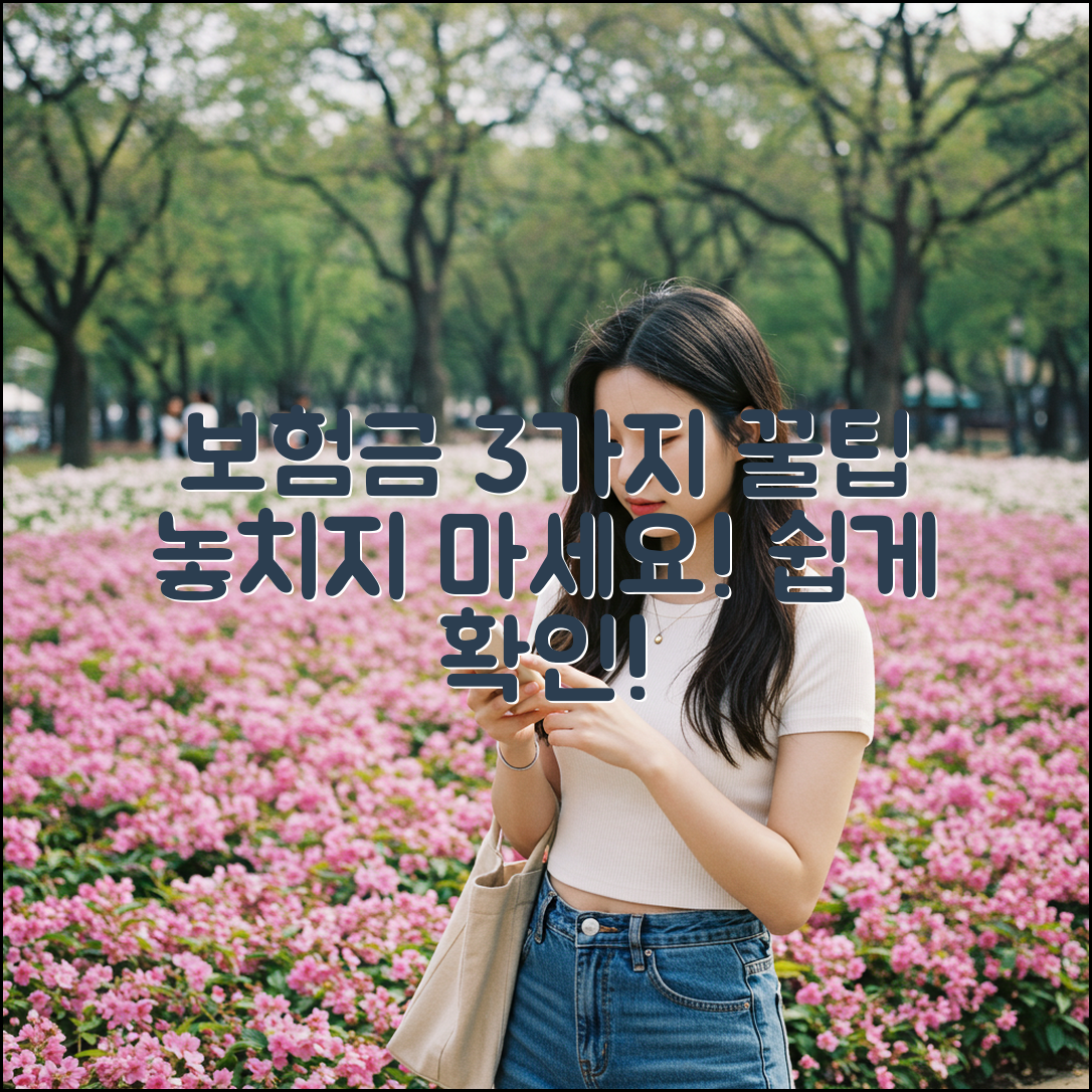 내 보험금, 3가지 꿀팁으로 쉽게 확인!