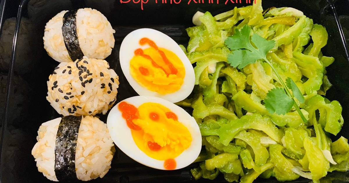 Cơm mướp đắng (khổ qua)xào tỏi